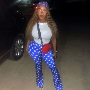 Shinning Star high waist legging( w/scarf)